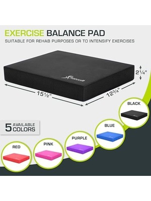 Skygo Prosourcefit Egzersiz Denge Pedi – Kaymaz, Yastıklı Köpük Mat ve Dizlik; Fitness, Denge Antrenmanı, Yoga ve Fizik Tedavi Için