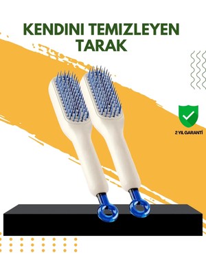 TKÇ Otomatik Temizlemeli Saç Fırçası – Ergonomik Tasarım, Masaj Etkili, Elektriklenmeyi Önleyici