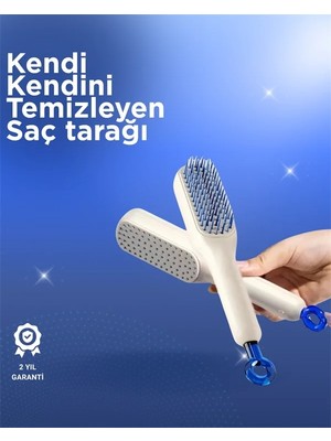 TKÇ Kendini Temizleyen Tarak-Tüm Saç Tiplerine Uygun Kullanım