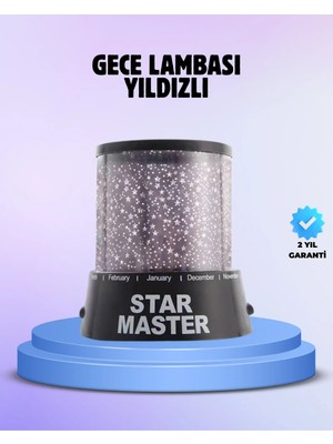 TKÇ Odayı Yıldızlarla Dolduran Galaxy Efektli LED Projektör Işık