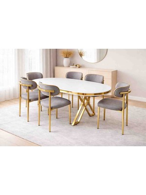 Oslo Yemek Masası Mutfak Masası 90X160 Lüx Masa(Sadece Masa)