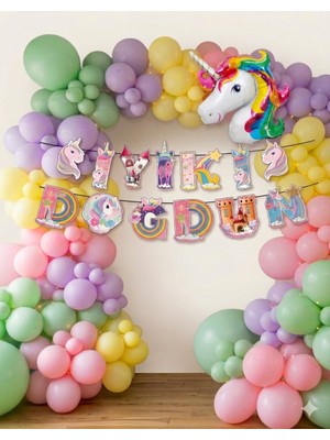 Çavuş E-Ticaret Unicorn Temalı Doğum Günü Parti  Balon Seti