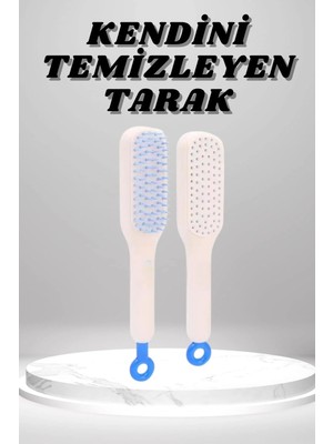 TKÇ Silikon Yumuşak Sıkı Dişli Sihirli Geri Çekilebilir Tarak Kendini Temizleyen Saç Fırçası