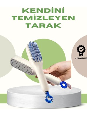 TKÇ Anti-Statik Saç Tarağı – Kolay Temizlenebilir, Silikon Masaj Uçlu, Kompakt Boyut