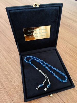 Ateş Kehribar Tesbih, Harfli Kişiye Özel Seri, Sıkma Kehribar Tesbih ,tespih Usta Işi Gümüş Kaplama