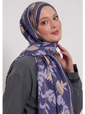 Nar Çiçegi Motifli Royal Şal 2451-02
