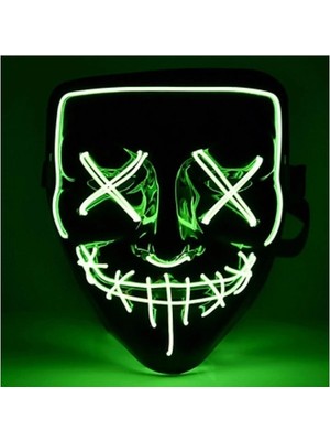 LED Işıklı Yeşil Maske