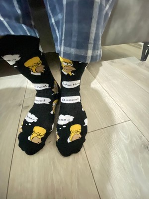 Homer Simpson Temalı Görünümlü Pamuklu Çorap