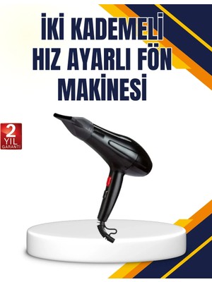 TKÇ Soğuk Üfleme Özellikli 2200W Profesyonel Fön Makinesi