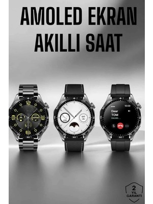Epilons Akıllı Saat Metal Kordonlu Gps ve Nfc Uyumlu Arama Cevaplayan