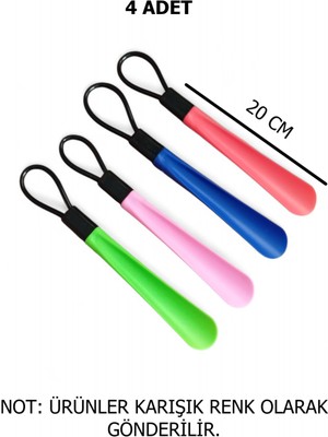 Meerkat 4 Adet Askılı Plastik Ayakkabı Çekeceği 20CM