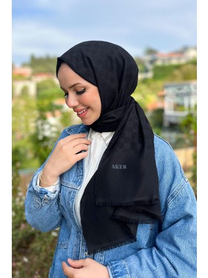 Aker Elegance Monogram Polyester Şal - 1090100-911
