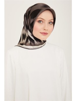 Armine Sura Ipek Eşarp Siyah, Füme, Gri, Açık Vizon