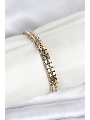 Youday Accessories 316L Çelik Gold Renk Kadın Bileklik