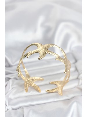 Youday Accessories Pirinç Gold Renk Deniz Yıldızı Model Kadın Bileklik