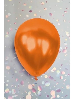 Hakay Metalik Turuncu 30 cm Balon, 10'lu Paket