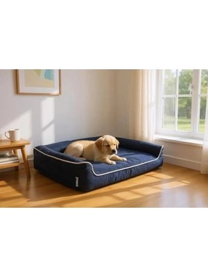 Hakay Yıkanabilir Köpek Yatağı, Fermuarlı ve Sungerli Tasarım