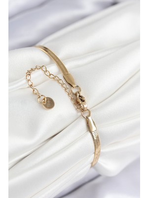 Youday Accessories 316L Çelik Nazar Boncuk Detaylı Hayat Ağacı Model Italyan Zincir Gold Renk Kadın Bileklik