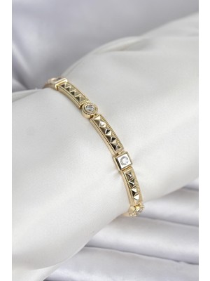 Youday Accessories Xuping Punta Model Gold Renk Kadın Bileklik
