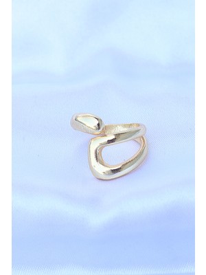Youday Accessories Pirinç Gold Renk Ayarlanabilir Yüzük