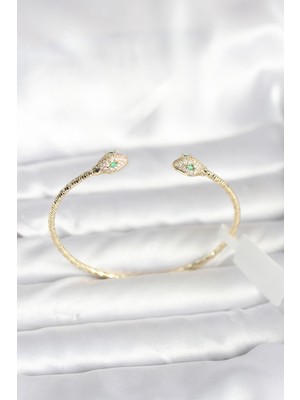 Youday Accessories Pirinç Gold Renk Yılan Model Bileklik