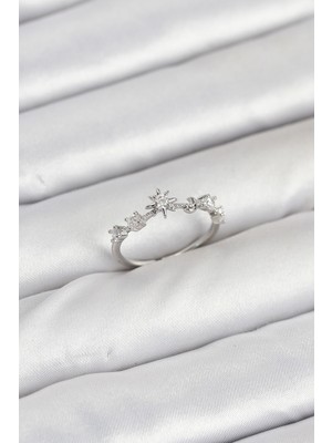 Youday Accessories Pirinç Gümüş Renk Manifest Kadın Yüzük