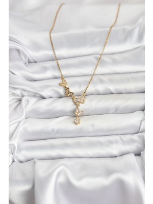 Youday Accessories 316L Çelik Zincir Gold Renk  Model Kadın Kolye