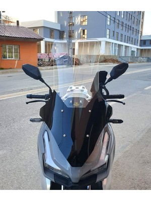 Motocam Kral Arneb 150 Ön Cam 2023-2026 Model 78CM Şeffaf Renkli 4mm Uzun