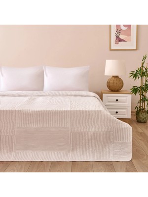 Matmel Soft Arven Tek Kişilik Yatak Örtüsü - Beyaz - 180X240 cm