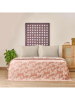 Matmel Soft Belloria Tek Kişilik Yatak Örtüsü - Kiremit - 160X255 cm