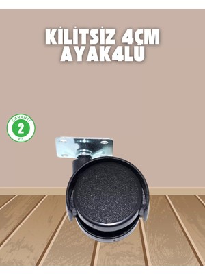 Zenvia Sehpa ve Ekipmanlar Için Kilitsiz 4 cm Ayak 4’lü