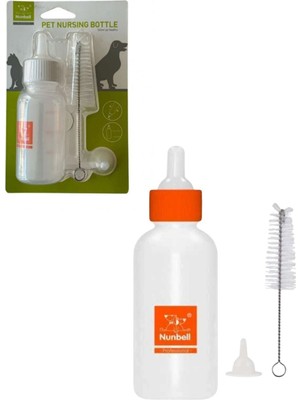 Nova Epoxy Art Yavru Kedi ve Köpek Biberon Seti Temizleme Fırçalı 50 Ml.