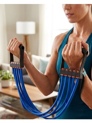 Karahanbey Egzersiz Lastiği Çok Yönlü Spor Bandı Kol Bacak Karın Çalıştırıcı -