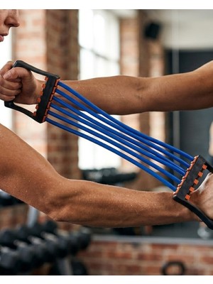 Karahanbey Direnç Lastiği Egzersiz Bandı Çok Fonksiyonlu Kol Bacak Göğüs Antrenman Seti -