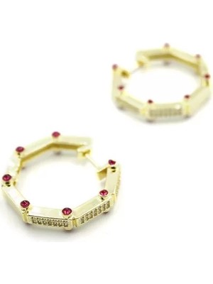 Die Grup Taşlı Serenay  Küpe - Altın