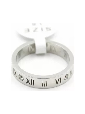 Die Grup 6'lı Roma Rakamlı Yüzük - Gümüş