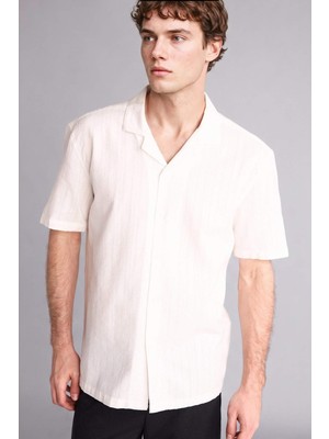 DeFacto Regular Fit Polo Yaka Pamuklu Kısa Kollu Gömlek H5633AX26SM