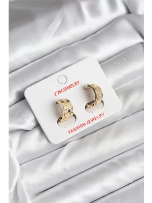 LTG Nova 14K Gold Renk Kaplama cm Kadın Küpe - TJ-BKP11414
