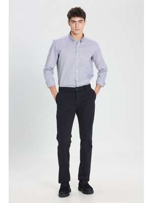 Altınyıldız Classics Slim Fit Dar Kesim Pamuklu Esnek Armürlü Yan Cep Pantolon