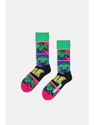 Happy Socks - Yeşil Marvel Avengers Hulk Çorap