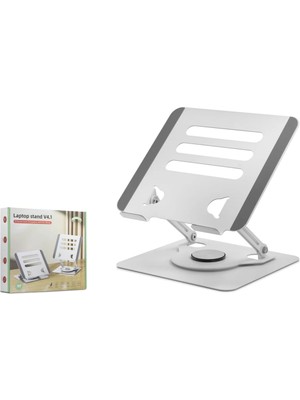 LTG Nova Alüminyum Alaşim 360 Derece Dönebilen Laptop Standi - Silver HDX8019