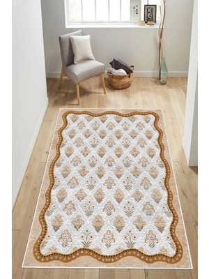 Pelura Halı Lüks Siyah Mermer Desenli Gold Detaylı Dijital Baskılı Yıkanabilir Kaymaz Taban Salon Halısı Yolluk