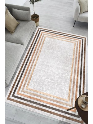 Pelura Halı Modern Dijital Baskılı Halı Makinede Yıkanabilir Kaymaz Taban Oturma Odası Salon ve Yolluk Halı