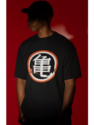 Sevbano Son Goku Dragon Ball Anime Karakteri Ön Baskılı Unisex Oversize Tişört
