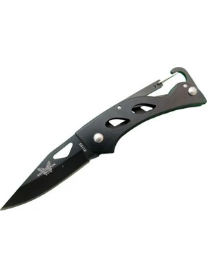 SHC4200 Benchmade A1103B Siyah Kamp Çakı 15 cm - Kancalı Metal Saplı