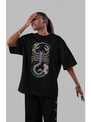 Sevbano Scorpions Rock Metal Müzik Grubu Ön Baskılı Unisex Oversize Tişört