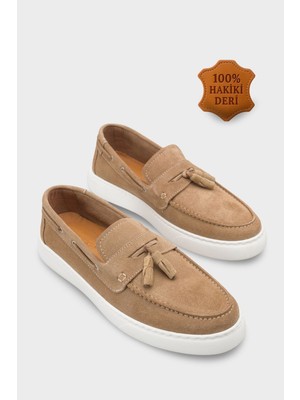 Capone Outfitters Fidel Hakiki Deri Süet Içi Hakiki Deri Astarlı Erkek Loafer Ayakkabı