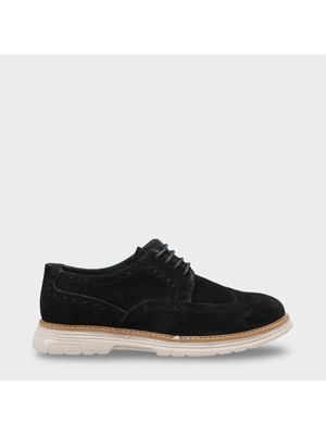Capone Outfitters Joachim Hakiki Deri Süet Bağcıklı İçi Hakiki Deri Astarlı Erkek Loafer Ayakkabı
