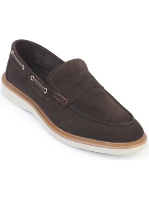Capone Outfitters Danny Hakiki Deri Süet İçi Hakiki Deri Astarlı Erkek Loafer Ayakkabı