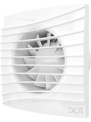 Ayas Havalandırma Ayas 125 mm (12,5 Cm) Sessiz Klapeli Banyo Fanı (Sılent Beyaz 5c)Turbo